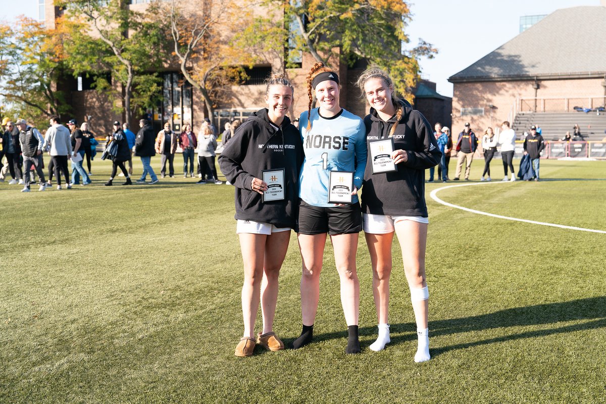 HorizonLeague's tweet photo. Congratulations to the 2023 #HLWSOC Championship All-Tournament Team!

Parnello (MVP), Broecker, Edwards and Higgins, @MKE_WSoccer 
Kowalski, Self and Vogt, @NKUNorseWSOC 
Henson and Slimak, @IUPUIWSOC 
Hayashi and Kania, @RMUWSoccer

⚽️:  https://t.co/7HRW1ylpuW 
#OurHorizon 🌇 https://t.co/LZcYNvJA9T