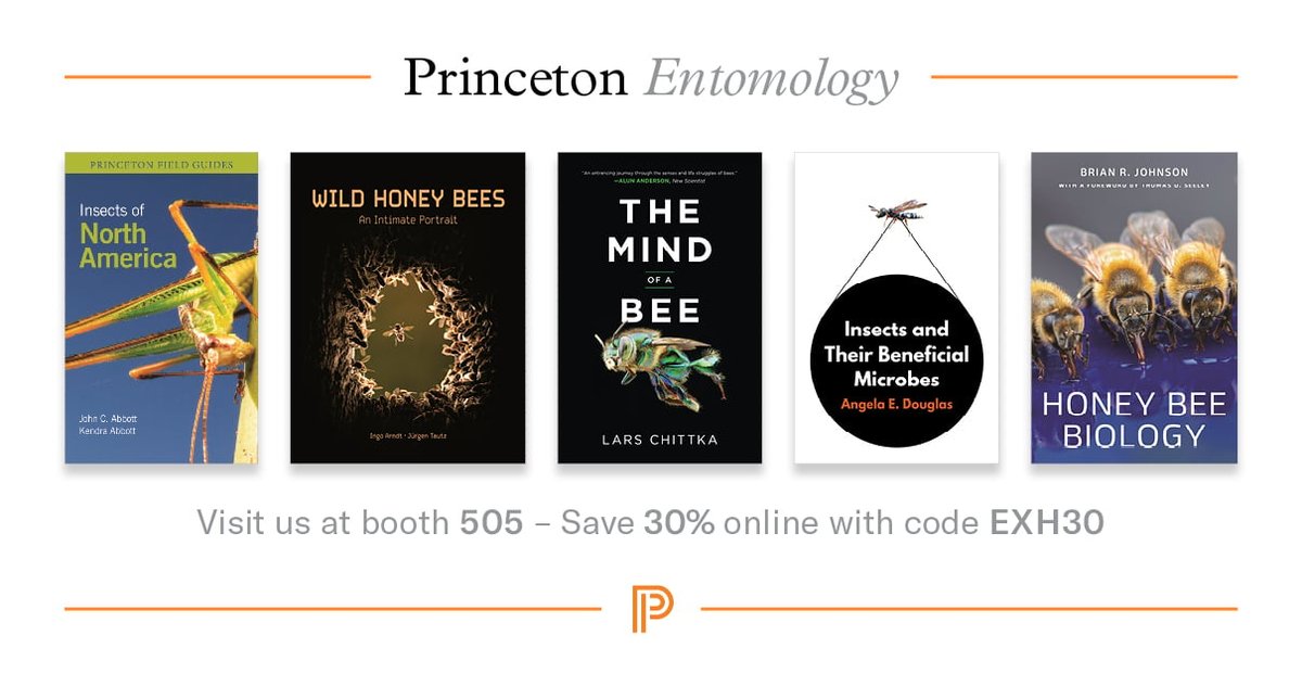 #EntSoc2023, hosted by @EntsocAmerica, begins today! Come say hi at booth 505 and check out our latest #entomology titles. Plus, save 30% (in the US and Canada) with code EXH30—valid through November 30.