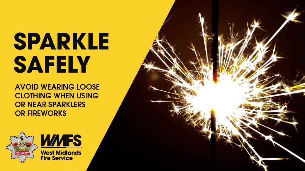 🎇 Sparklers can be fun if used safely, but they can burn at more than 1,000 degrees 😳

Read our sparkler safety advice: wmfs.link/3FgnhXy

#BonfireSeasonSafety #WeAreWMFS