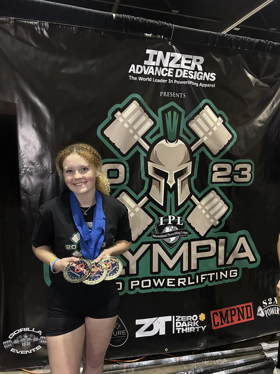 Olympia weekend!!
3 1st place medals!!
-Open Classic Raw 1st place 
-Bench only 1st place 
-Deadlift only 1st place 
-Broke my own TX state records (132 weight class raw)
(Numbers and videos coming soon!)