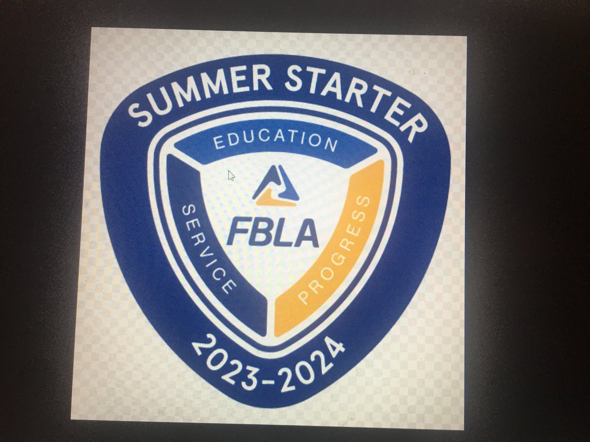 fblaadviserdh's tweet photo. Congratulations  PVFBLA! Working together you have achieved the gold level of Summer Starter for the National program “National Champion Chapter”. Together we achieve!  What a great team!  #fblapv ⁦@PVBEARSHS⁩ ⁦@pvsdsuper⁩ ⁦@pafbla⁩ ⁦@FBLA_National⁩ https://t.co/E5RpmPrTh8