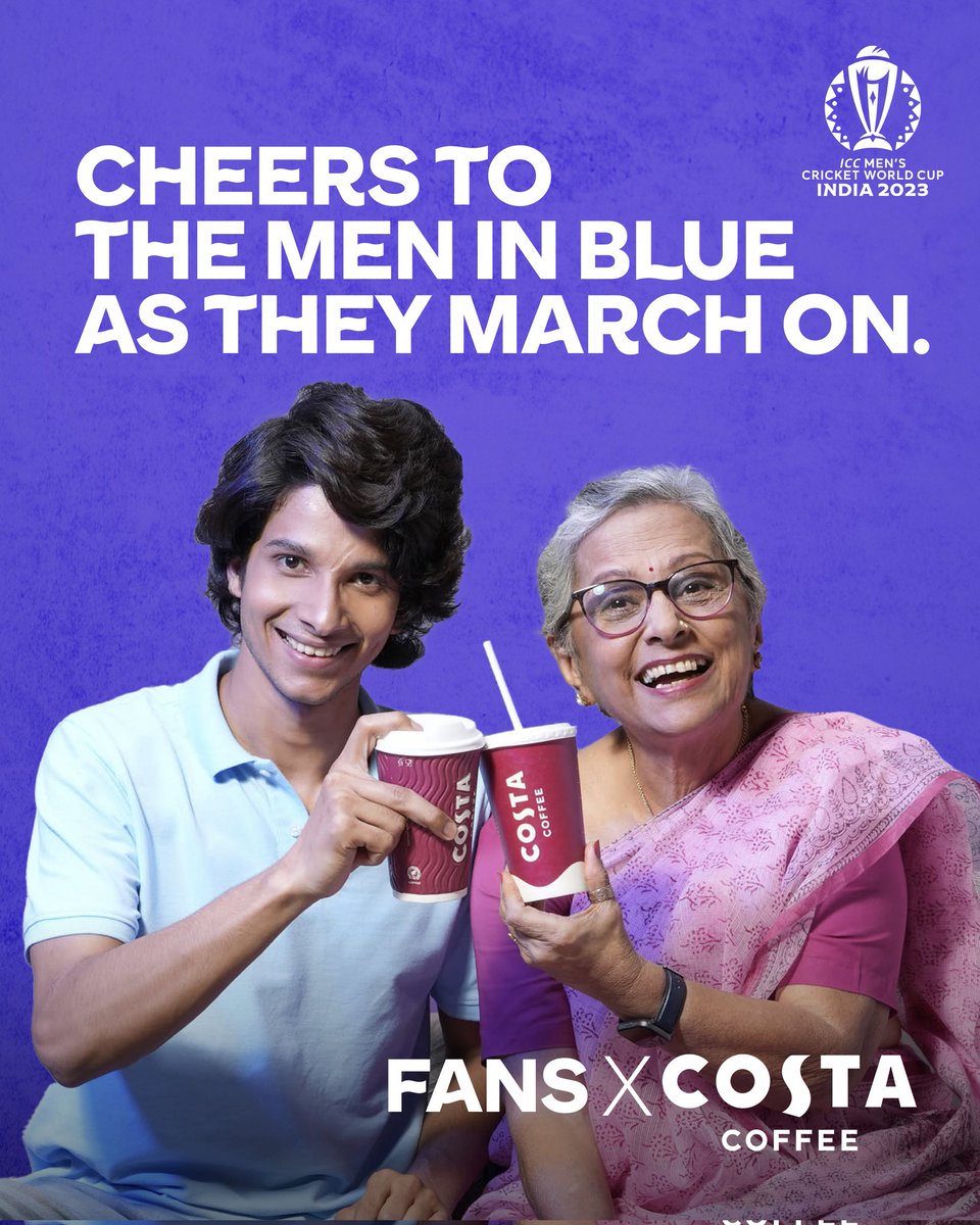Here's to brewing more memorable moments- Here's to the King!🏏👑

 #IndvsSA #MenInBlue #CWC23 #FansXCostaCoffee #ICCWorldCup #CricketWorldCup2023 #Coffee #CoffeeFans #Cricket #CostaCoffee #CostaCoffeeIndia