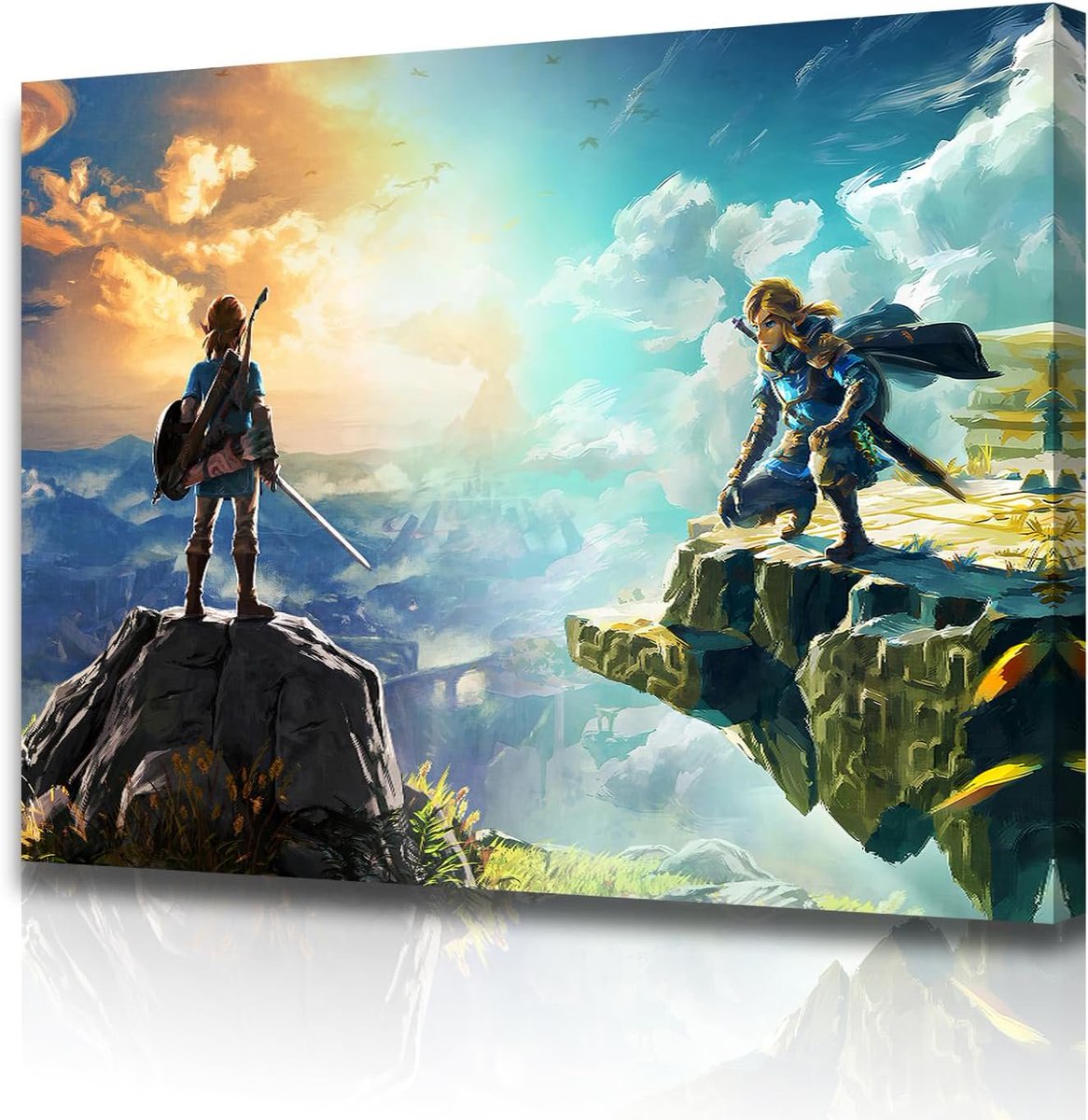 Breath of The Wild and Tears of the Kingdom Canvas Art is available on Amazon amzn.to/3QNkKfb