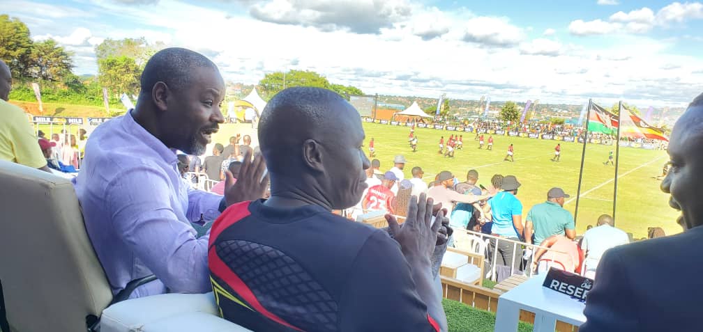 Another sweet victory for @RugbyCranes against the noisy neighbours🇰🇪. Thank you Rt. Hon. @Thomas_Tayebwa for passing by. #VictoriaCup2023