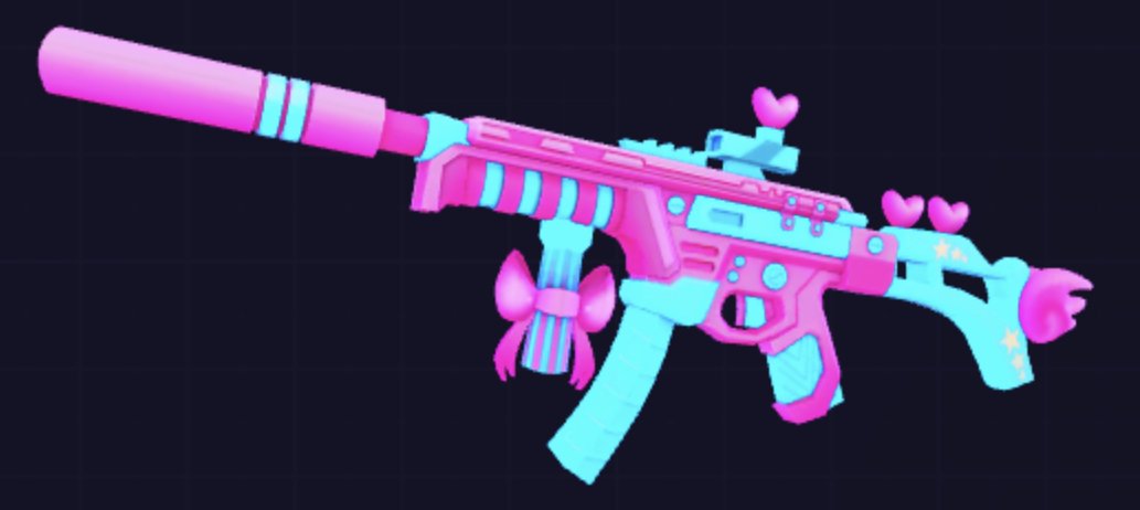 BIGPaintball2's tweet photo. Lovebomb gun pack! (875 Robux) https://t.co/4TUu5DG9E2