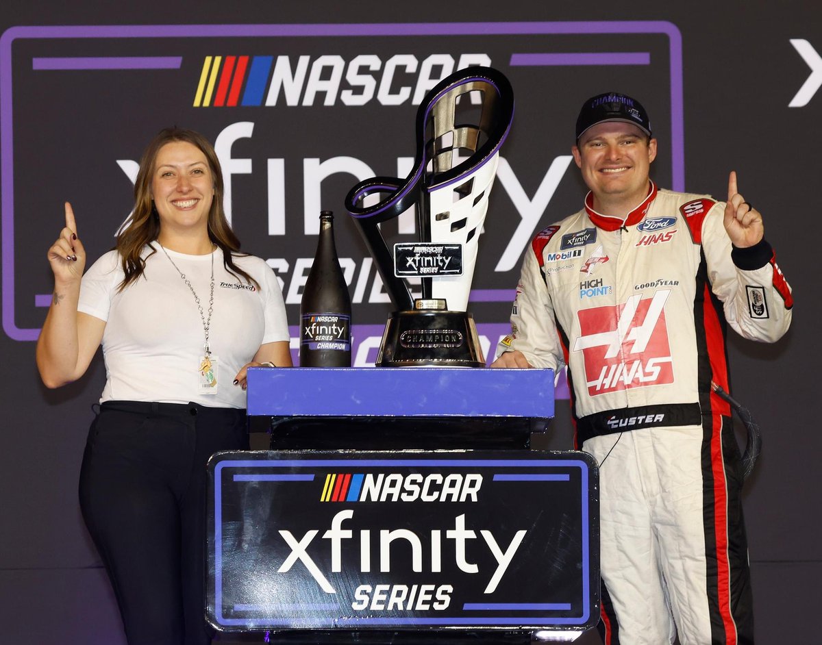 TrueSpeedPR's tweet photo. Congrats to the 2023 #NASCAR Xfinity Series Champion, Cole Custer! 🏆 #MotorsportsPR #PRAgency https://t.co/RXK8N5eNxh