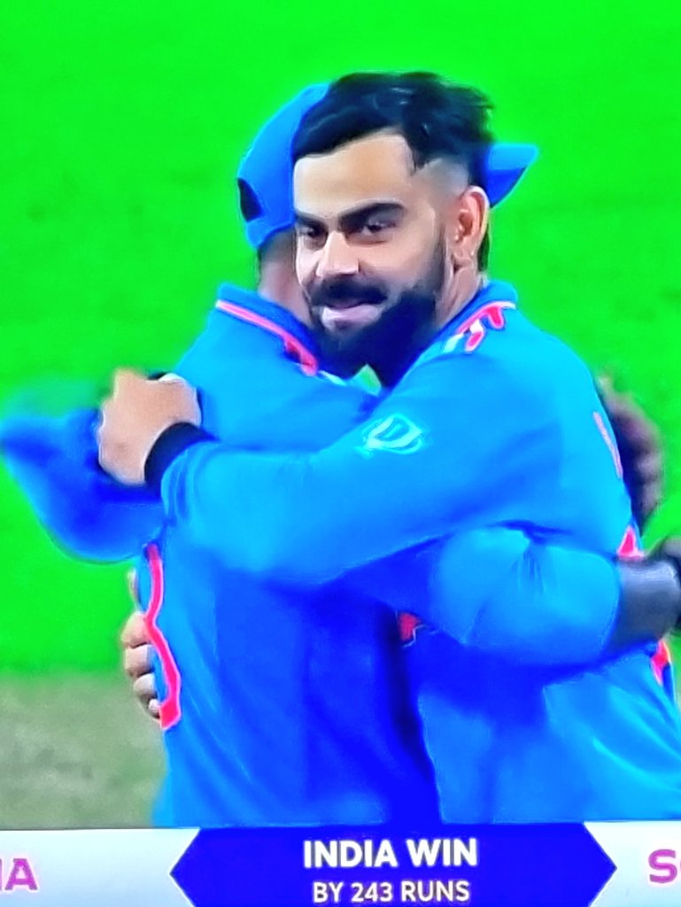 NSawaikar's tweet photo. A well deserved birthday gift and victory!
Congratulations team India.
7th unbeaten victory.
Happy birthday @imVkohli.
#IndiaSA
#CricketWorldCup2023 https://t.co/LzUPWfGHs0