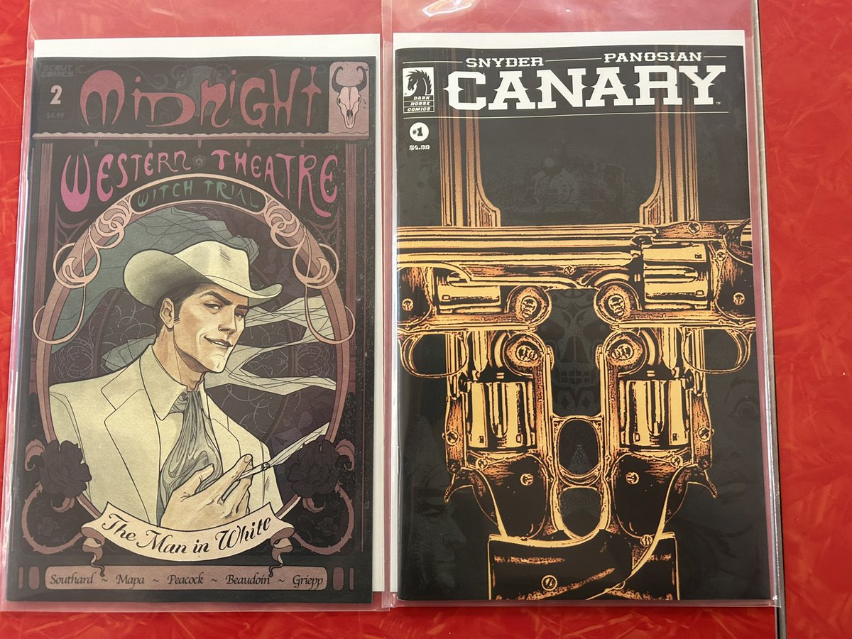 Western comics for the week. 

Canary #1 by @DarkHorseComics 
Midnight Western Theatre: Witch Trial #2 by @ScoutComics