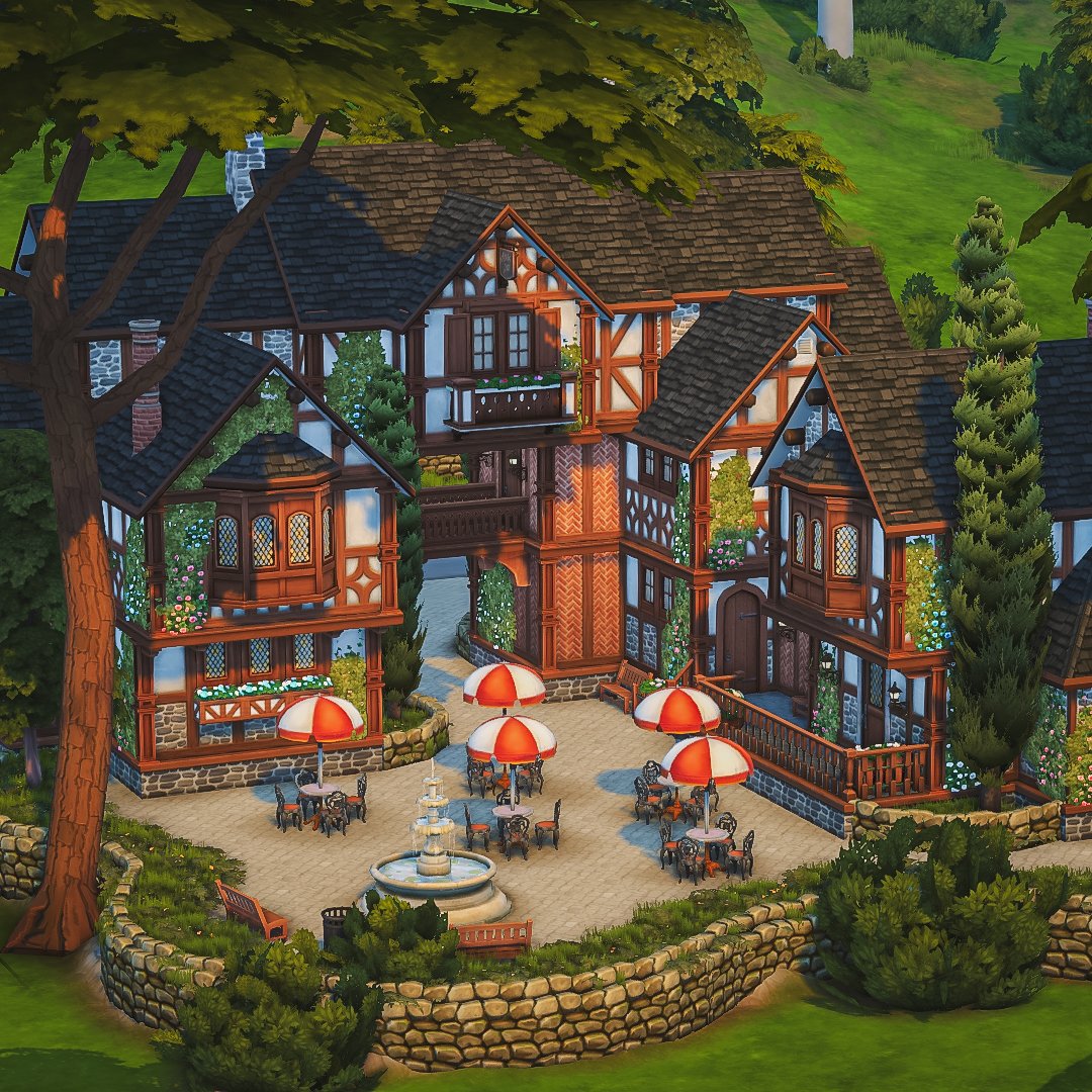cozyindi's tweet photo. I built a Shell for a Medieval Fantasy Pub using only Get Together. The inside is very spacious so there's enough room for a bar, restaurant, club rooms & even an apartment if you'd like! 🤎
Speed Build: https://t.co/nyHeSIKibf
#TheSims #Sims4GetTogether #ShowUsYourBuilds https://t.co/a9Qxuiw27S