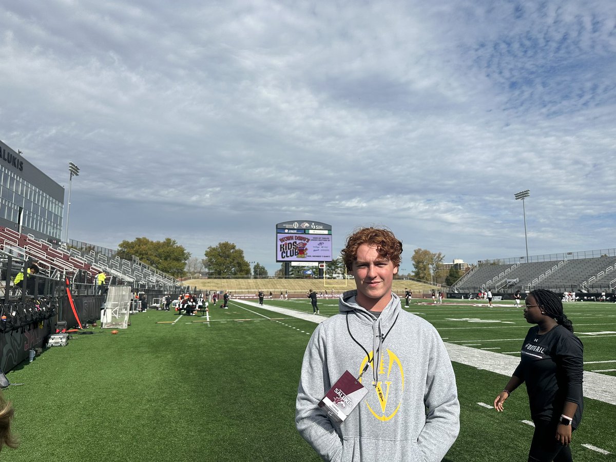 Thank you <a href="/SIU_Football/">Saluki Football</a> for the game day visit! I had a great time and loved the facilities.
