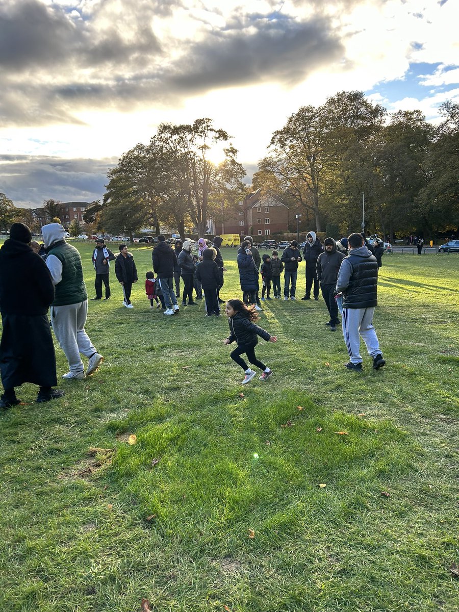 Dua in the park preparations under way for #GazaConflict #Palestine