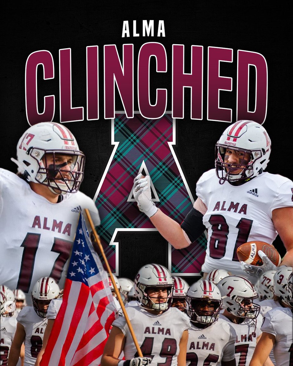 Division 1 Rejects (@d1_rejects) on Twitter photo .<a href="/AlmaScotsFB/">Alma College Football</a> is here to STAY 🤝
The Scots are now back to back MIAA champions after a 45-24 win over Adrian .<a href="/AlmaScotsFB/">Alma College Football</a> is here to STAY 🤝
The Scots are now back to back MIAA champions after a 45-24 win over Adrian