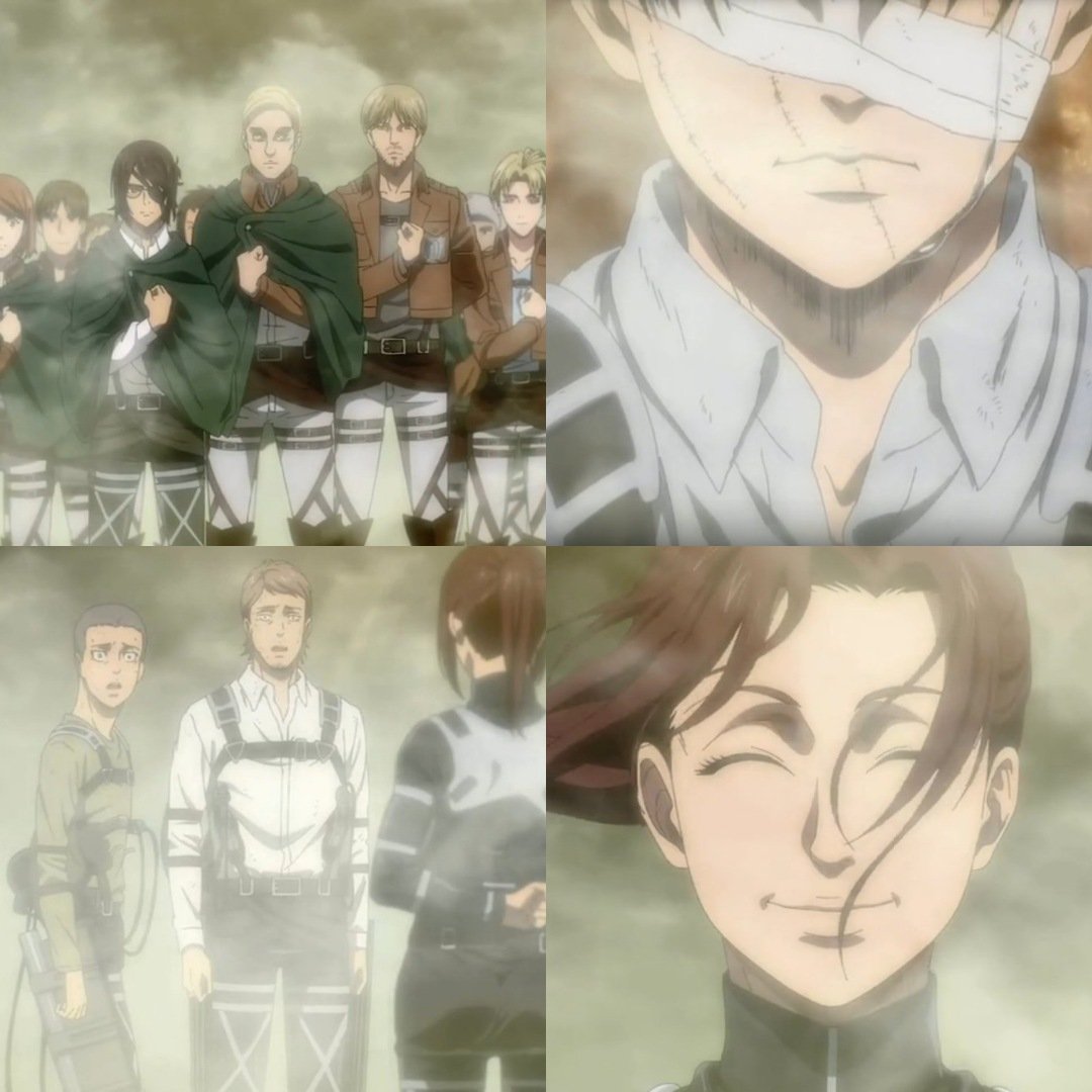 ShingekiMemes's tweet photo. "𝑷𝒂𝒓𝒆𝒄𝒆 𝒒𝒖𝒆 𝒆𝒔𝒕𝒆 𝒆𝒔 𝒆𝒍 𝒅𝒆𝒔𝒆𝒏𝒍𝒂𝒄𝒆, 𝒑𝒐𝒓 𝒆𝒍 𝒒𝒖𝒆 𝒆𝒏𝒕𝒓𝒆𝒈𝒂𝒓𝒐𝒏 𝒔𝒖𝒔 𝒄𝒐𝒓𝒂𝒛𝒐𝒏𝒆𝒔."
#AttackonTitanFinalSeason #ShingekiNoKyojin https://t.co/FW4qBek7SH