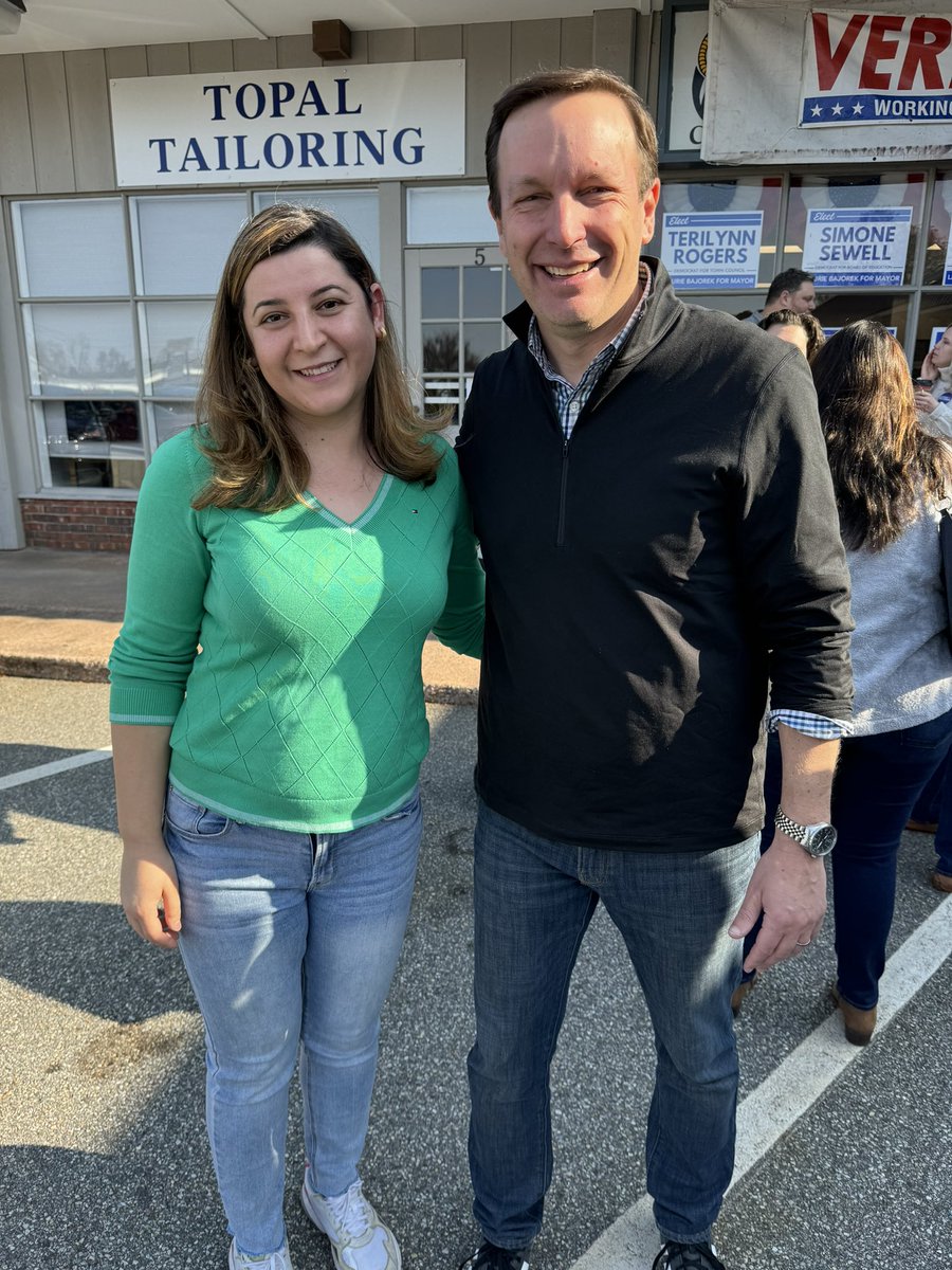 I’m criss-crossing the state today campaigning for great candidates for local office. First stop is Vernon where Laurie Bajorek is running a great campaign for Mayor and my staffer Zozan is running for Council!