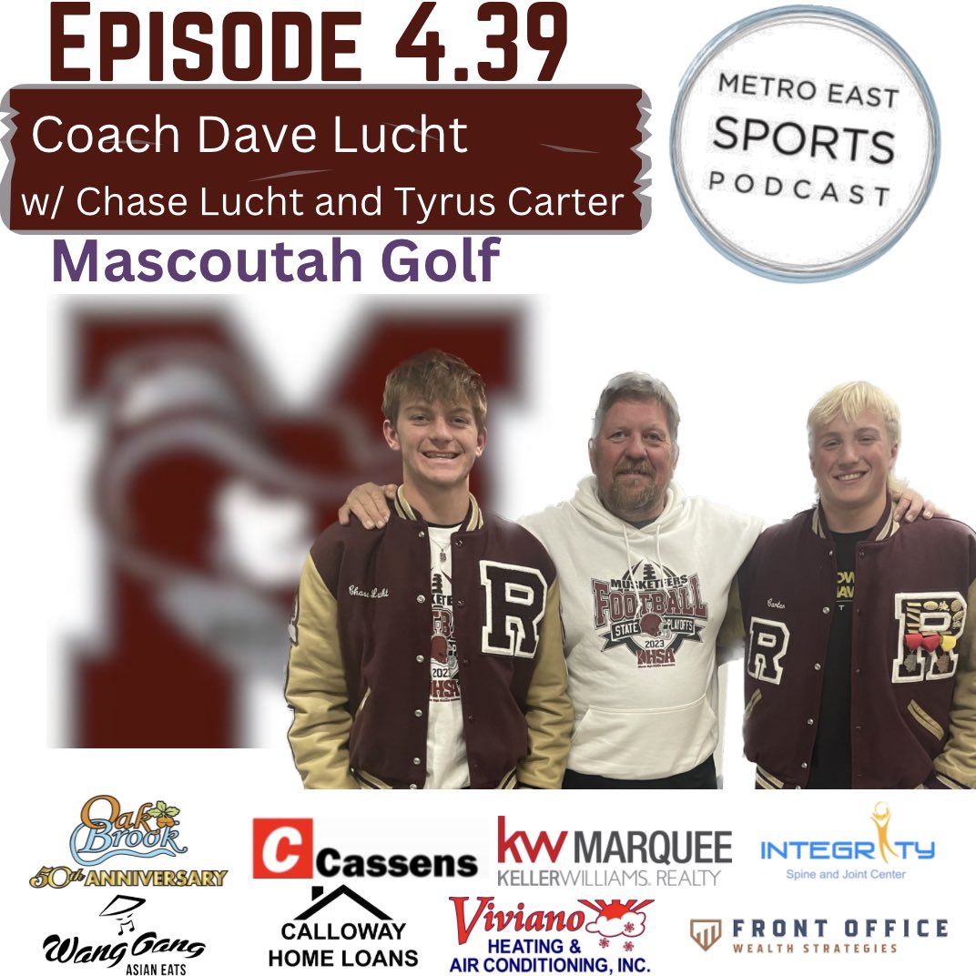 Check out Coach Dave Lucht with Chase Lucht and Tyrus Carter in the newest episode! open.spotify.com/episode/4qulNa…