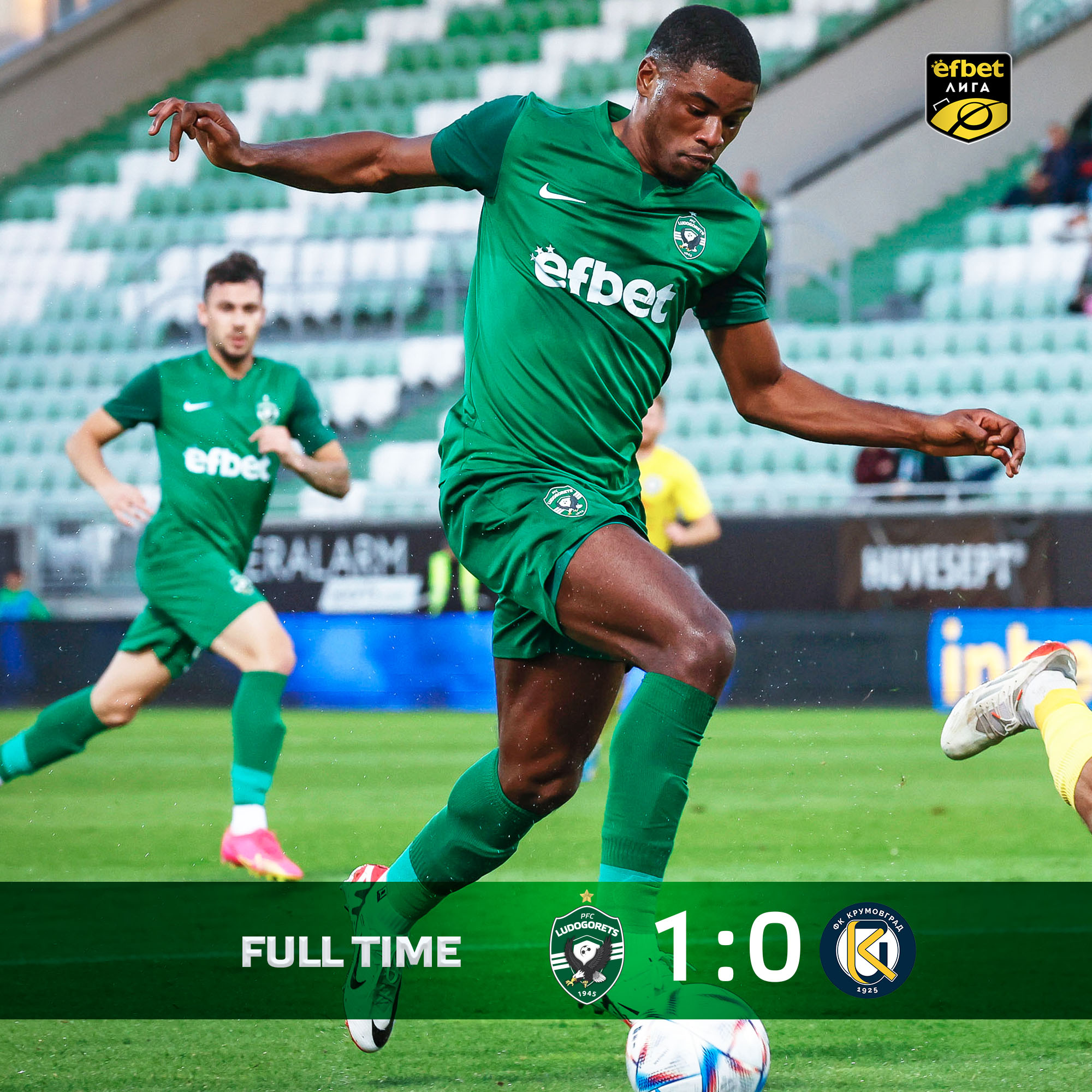 PFC Ludogorets 1945 on X: 💪 Full time. Victory for Ludogorets