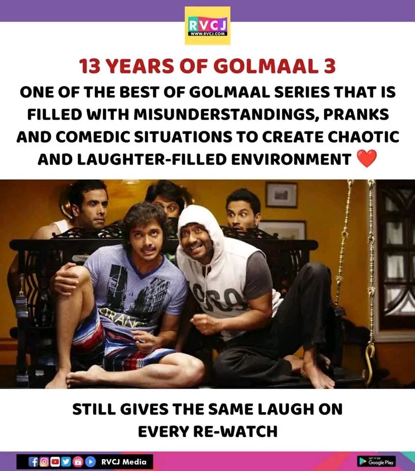 These words..

@ajaydevgn
@tusshark89 
@ArshadWarsi 

#rvcjmovies #rvcj #golmaal3 #rohitshetty #tussharkapoor #ajaydevgan #arshadwarsi #mithunchakraborty #shreyastalpade