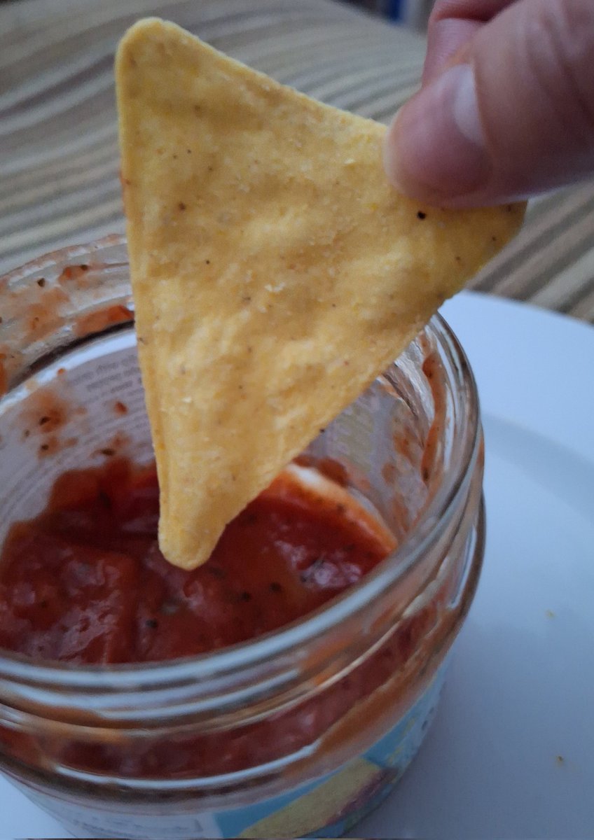MissHotPot's tweet image. Important question. How do you dip your nachos? 
A (pointy first) 
or 
B (flat edge first) 
#nachos #asktwitter #askx