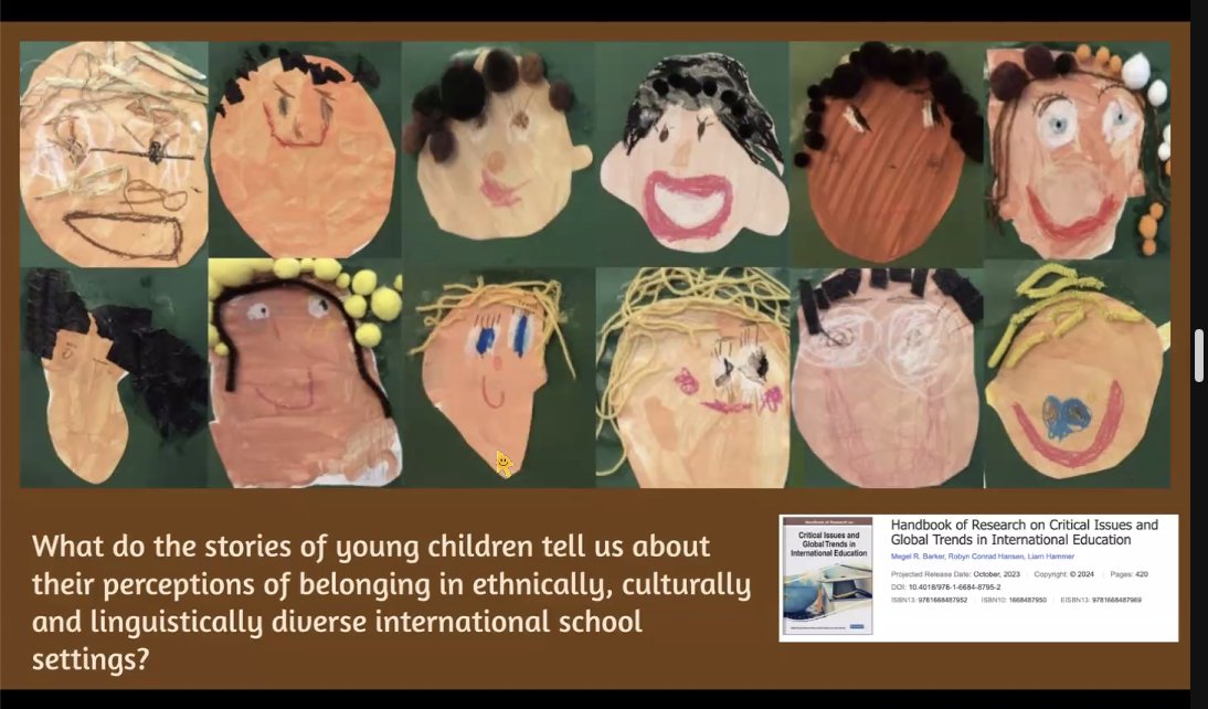 Thank you, <a href="/loretta_fern/">Loretta Fernando-Smith</a>, for all the power lessons with a focus on building adult's competencies to lead our youngest learners racial literacy. | AIELOC &amp; WoC in ELT #intELOC <a href="/GlobalKdsl/">KDSLGlobal and AIELOC</a> <a href="/WOCinELT/">Women of Color in ELT</a> Check out resources incl. Becoming a Totally Inclusive School by <a href="/angeaow/">Angeline Aow (she/her)</a>, et al.