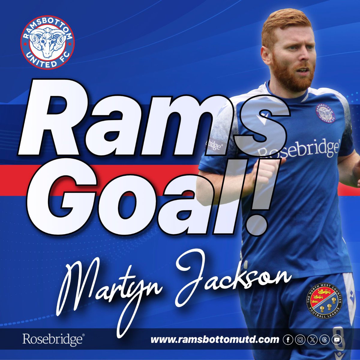 RamsbottomUtd's tweet photo. 34'
 
Goal goal goal 

Martyn Jackson with a cheeky finish from close range 

🐏 1-1 🔴

#YouRams https://t.co/ZL0mafddDV