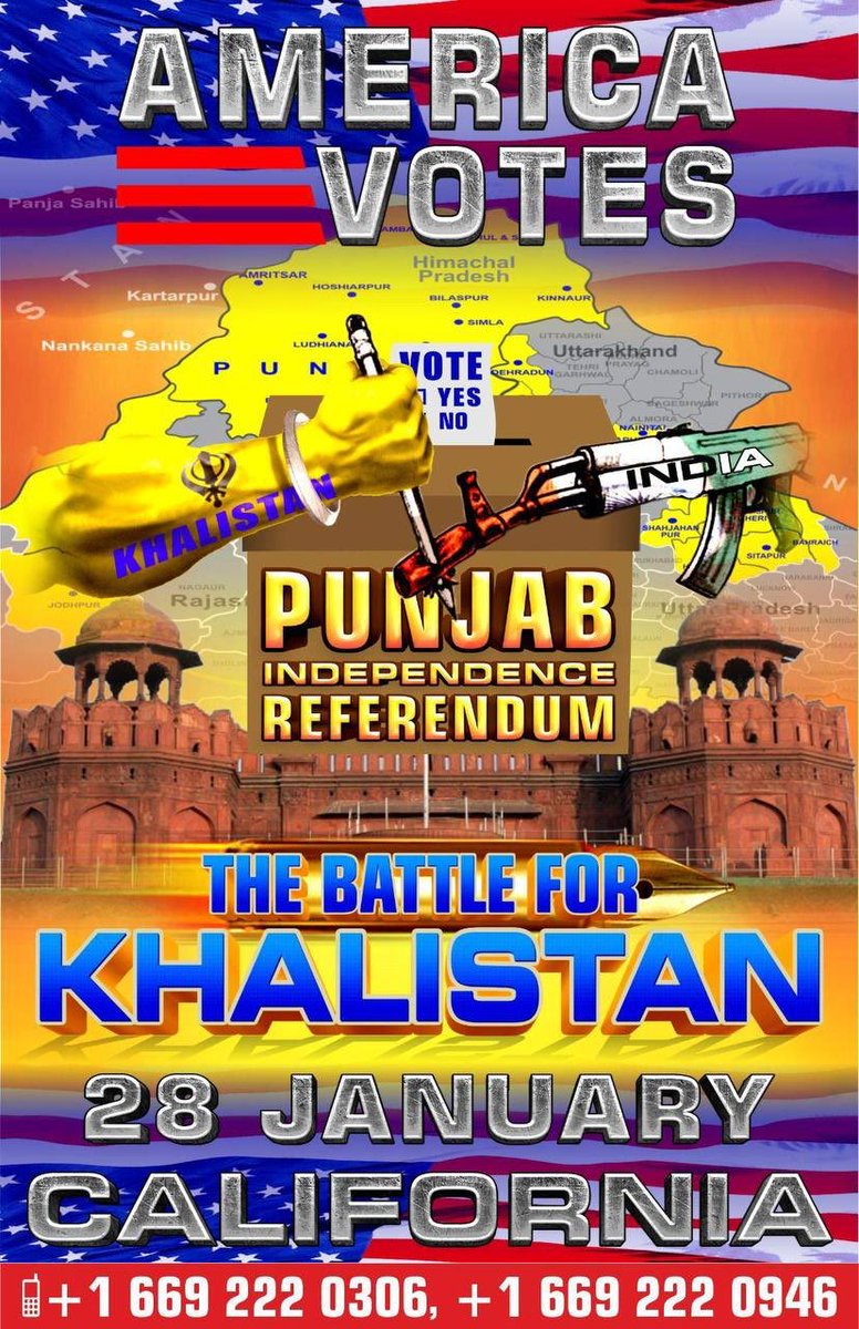 #KhalistanReferendum coming soon to the Land of the Free
#RightToSelfDetermination
#punjab #PunjabNews