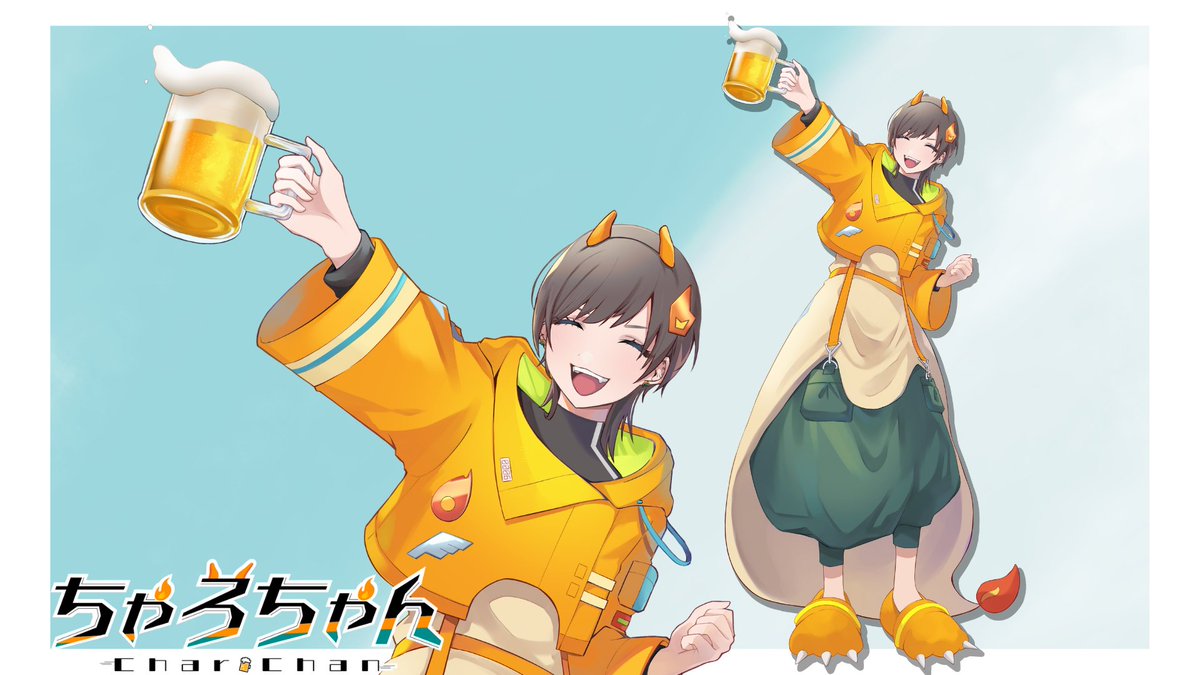 Charo___V's tweet photo. 【固定用】
🍺11/5~
リザードンが大好きな限界酒飲み系VTuber、ちゃろちゃんと申します！

🍺Tag
総合タグ: #居酒屋ちゃろちゃん
配信タグ: #居酒屋開店中
FA: #絵ちゃろぐ
FN: 飲み友ちゃん

🍺Link
YouTube: https://t.co/T2Nu7JmpvH 

マシュマロ: https://t.co/bjnQrt5BV2 https://t.co/v0W6qaQVGy