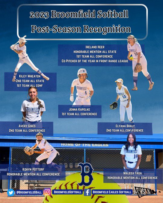 Congratulations to our players who earned post season awards! Go 🦅!