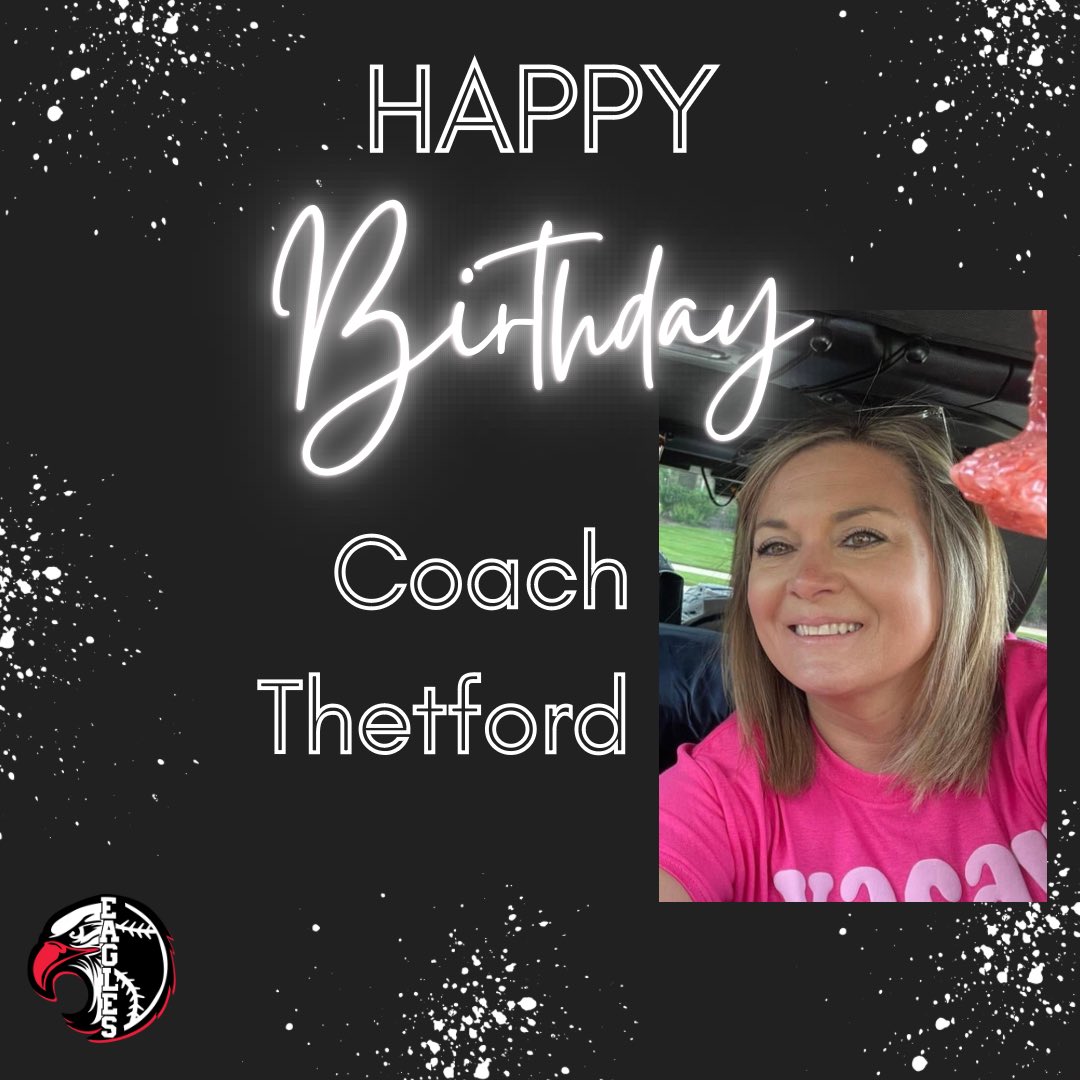 Happy Birthday Coach Thetford! We are so thankful for you! Hope you have the best day!🖤