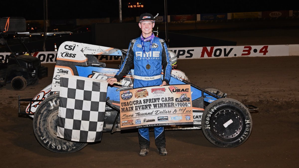Western World Sweep! 🧹 @DaisonPursley’s unblemished #WesternWorld @USAC_CRA record remained intact on Saturday night as he raced to his second consecutive victory in as many nights during the 56th running of the event at @CocopahSpeedway. Read More: usacracing.com/component/k2/i…