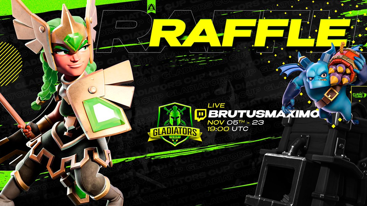 📆 Domingo 05 de Noviembre 
⏰ 19:00 UTC
🇪🇸 20:00 

No te pierdas la emoción de saber que equipos se enfrentarán en el arranque de esta Gladiators Cup V edición! 🏟️

Acompáñanos en el sorteo el día de hoy!! ⚔️⚔️⚔️

twitch.tv/brutusmaximo?s…
