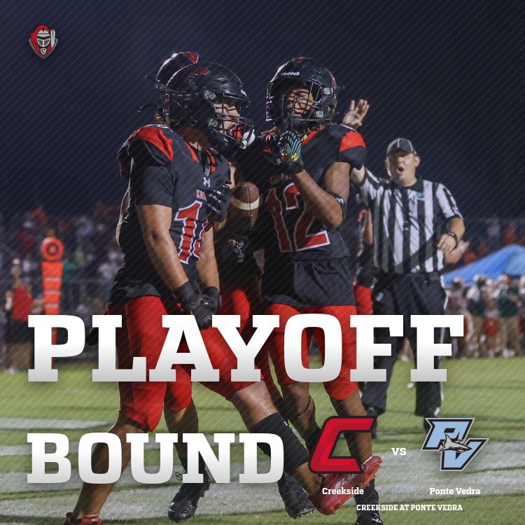 Creekside travels to PV for a rematch in round one of the playoffs. BE. THERE.