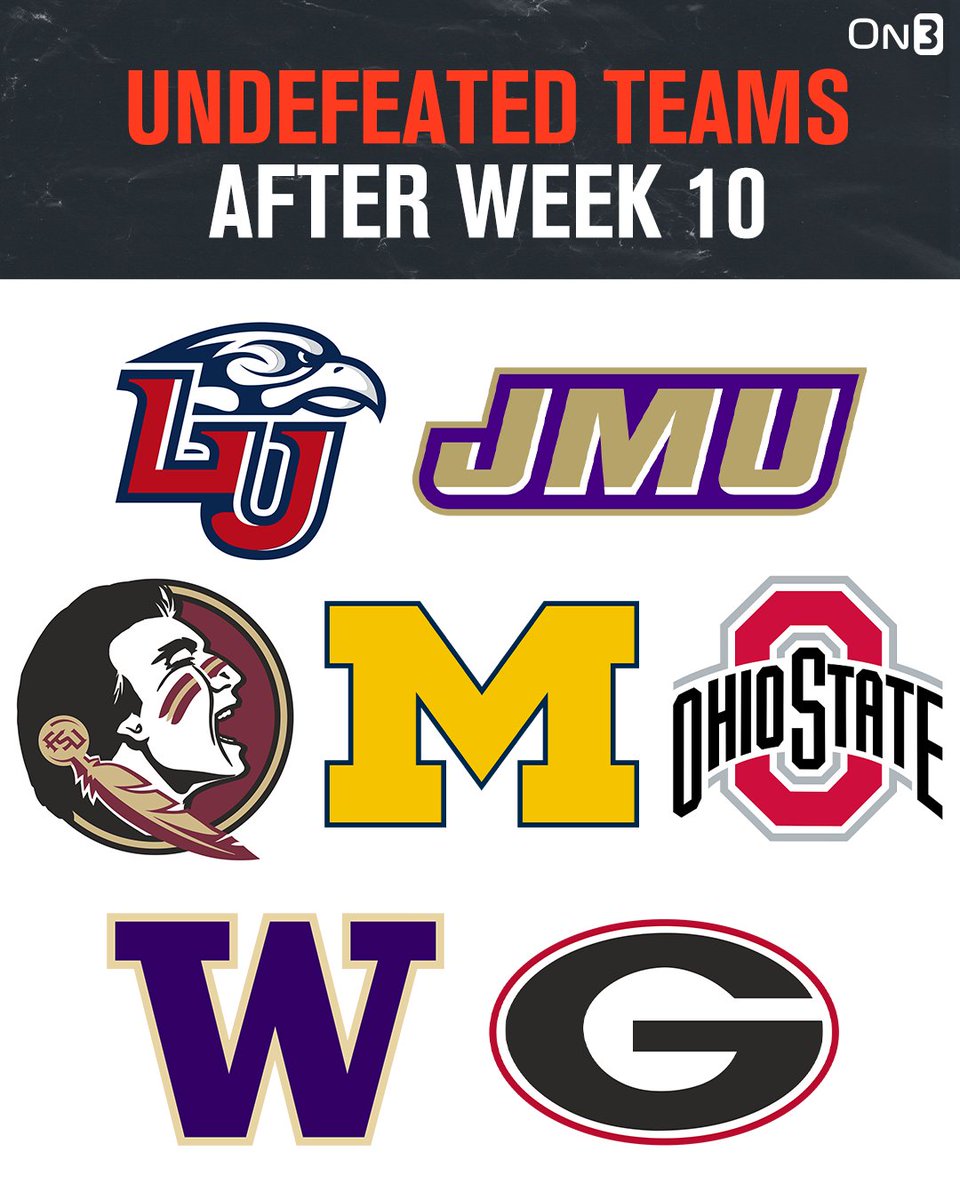 On3's tweet photo. REPOST if your College Football team is still undefeated after Week 10🔥 https://t.co/9HwvXdn2yl