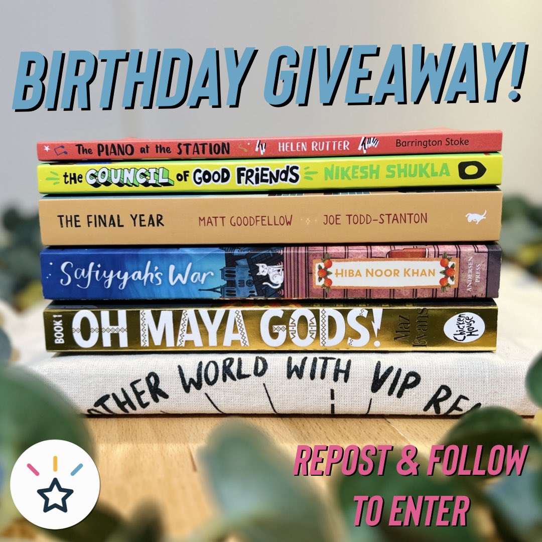 🌟 Birthday Giveaway! 🌟 VIP Reading Ltd is 5 years old today!!! We wouldn’t be here without the amazing people & organisations who have supported us along the way ❤️ To celebrate, we’re giving you the chance to win this bundle of 5 books and VIP tote bag 📚 RT & Follow To…