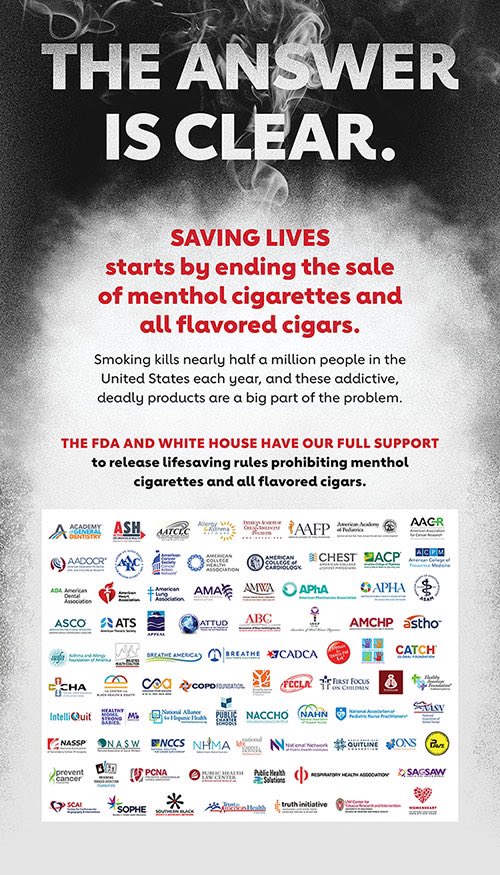 AmHeartAdvocacy's tweet image. .@NancyatHeart: "As the @WhiteHouse gives final review to the @US_FDA rules, @American_Heart &amp;amp; other leading national public health groups are sending a clear message to the administration to issue strong final rules by the end of the year &amp;amp; save lives." cnn.com/2023/11/05/hea…