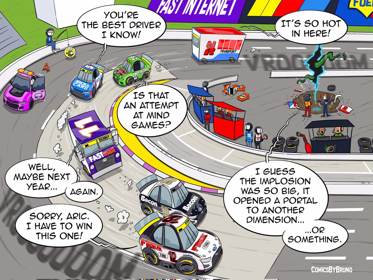 The one about @MartinsvilleSwy.

#nascar #NASCARPlayoffs #ComicsByBruno