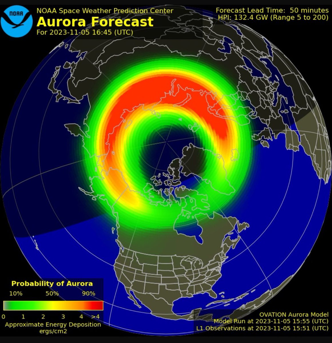 Strong Aurora at present with a chance of seeing Northern Lights again tonight hit if it holds up but we have seen this before where it disappoints so keep fingers crossed. Best chance is away from any lights and use long exposure on camera.
