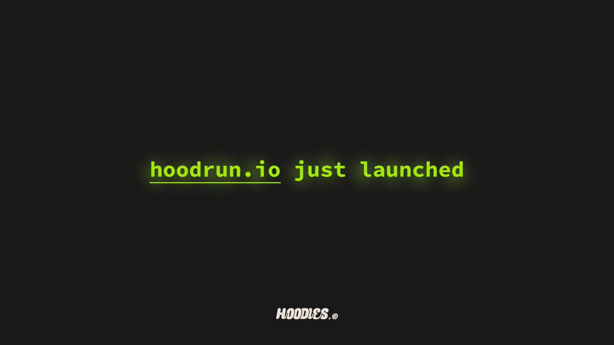 HoodRun just launched.

// hoodrun.io