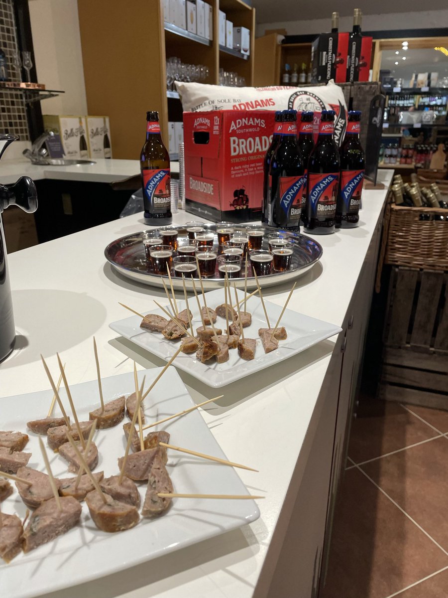 Broadside &amp; Bangers from <a href="/BurtonsButchers/">Burtons Butchers</a> perfect combo for Bonfire Night #seastheday #saffronwalden #adnams #broadsidebeer