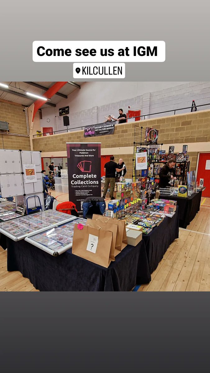 completecollec6's tweet photo. Anyone else going to Irish Gaming Market  in Kilcullen

Great day to buy, sell or trade all things pokemon and retro games

#irishgamingmarket #kildare #Christmas2023 #christmasgift #thingstodo #Xmas 
#pokemonforsale #gradedcards 
#psacards #sundaymarket https://t.co/zHXOkA2TDC
