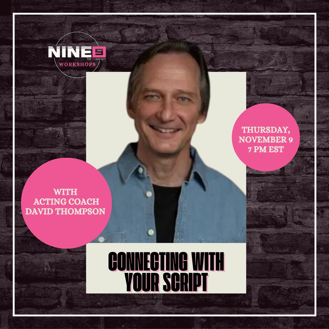 Nine9dotCOM's tweet image. This week, we'll be reviewing all things modeling, script connection, and theatre auditions! We'll see ya there!
•
•
•
#nine9workshop #actingclass #modelingclass #actingworkshop #modelworkshop