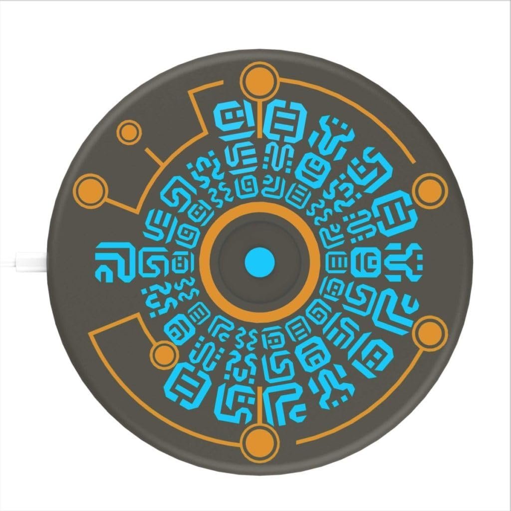 Zelda Sheikah Runes Wireless Phone Charger is available on Amazon amzn.to/3QLPxJi