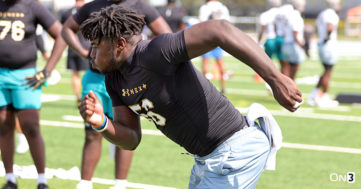2025 4-star DL Jalen Wiggins was in Athens this weekend for his third visit to Georgia and the Bulldogs impressed: on3.com/college/georgi… (On3+)