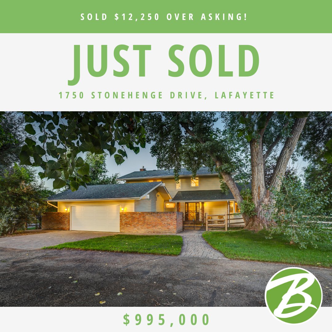 Another recently sold home. This street and area is amazing--congratulations to the buyers and to the sellers. 

#lafayettecolorado #lafayettecohomes #bouldercounty #coloradorealestate #coloradohomes