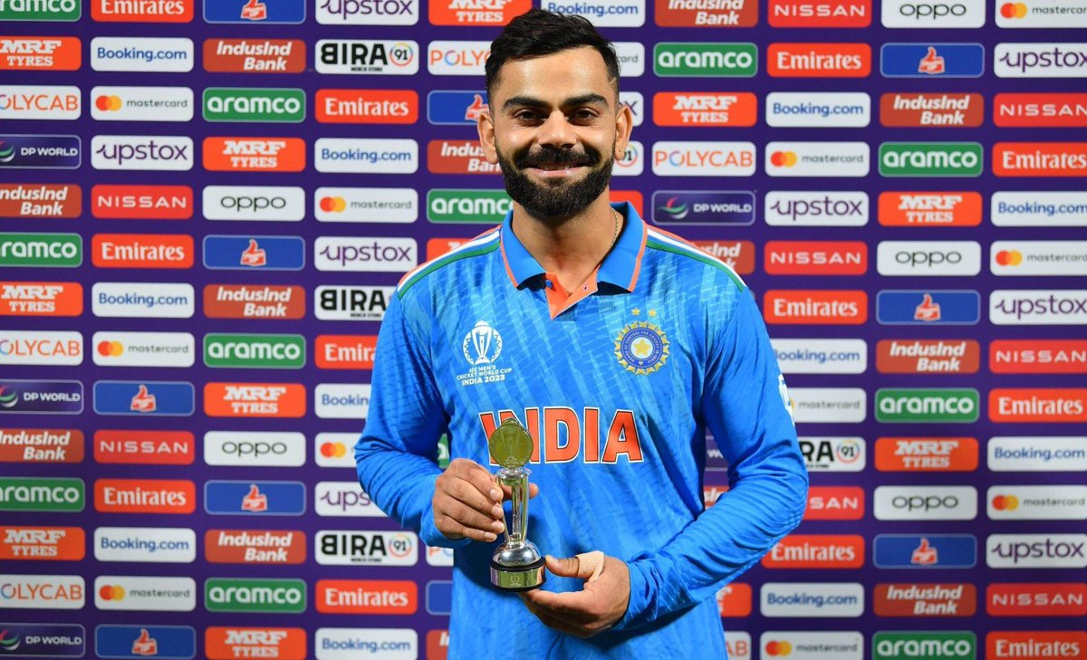 Virat Kohli has now won the most Player of the Match awards in ICC tournaments 👏🏼♥️ #CWC23 

#INDvsSA

#ViratKohli #ViratKohli𓃵
#INDvSA #INDvsSA  #shami
#jadeja #ViratKohli #RAVINDRAJADEJA #HappyBirthdayViratKohli #BrandedFeatures    #pitch