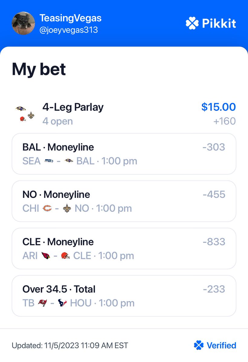 TeasingVegas's tweet photo. Check out my bets on Pikkit!  https://t.co/2mQvINb3Ec https://t.co/TFBkvOp2Oz