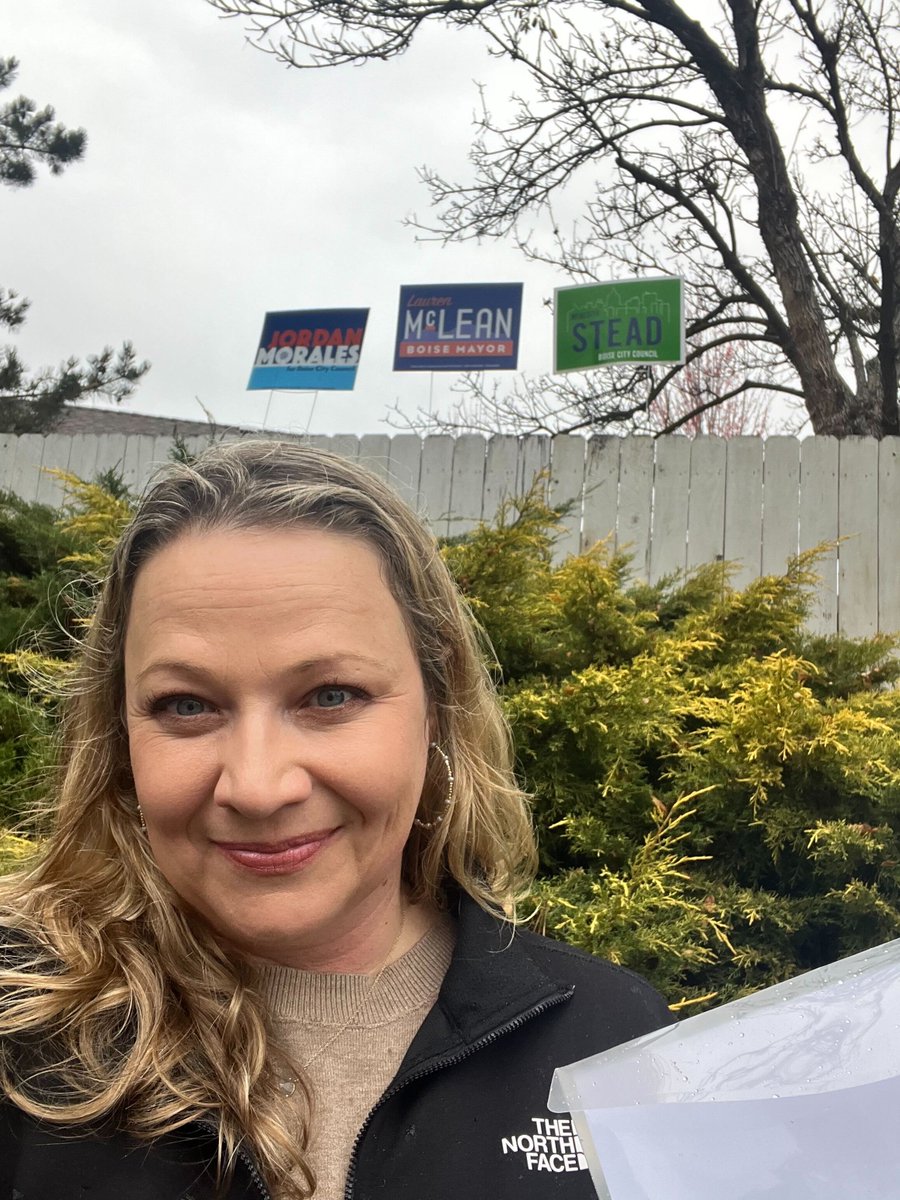 Look what I found while out knocking for Get Out the Vote! 

I’m gearing up for day TWO of GOTV, and there are a ton more shifts available from now until the polls close at 8pm on November 7! 

Learn more and sign up at: meredithforboise.com/gotv