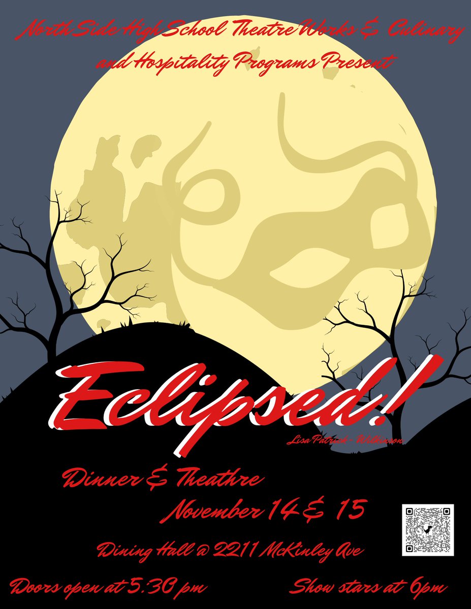 Get ready for a night of suspense and savory delights at @NorthSideFWISD's Dinner Theatre! Join us for 'Eclipsed,' a thrilling mystery presented by Theatre and Culinary Arts. Don't miss out! 🎟️ Tickets: bit.ly/47Cj5ib @CharlieGarciaFW @ChrisjBarksdale @lisamcastillo