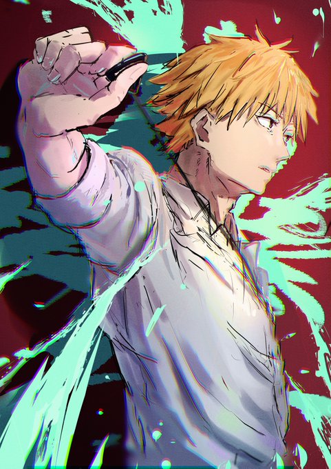 「denji (chainsaw man) yellow eyes」Fan Art(Latest)