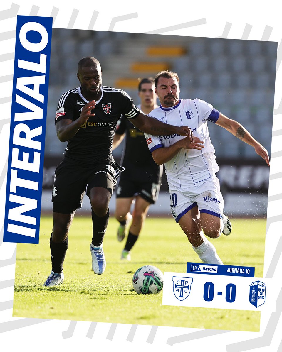 FCVizelaOficial's tweet photo. ⏸️ Tempo de Intervalo
#FCVizela #HonrarARainha #CPACFCV https://t.co/3lInByfaca