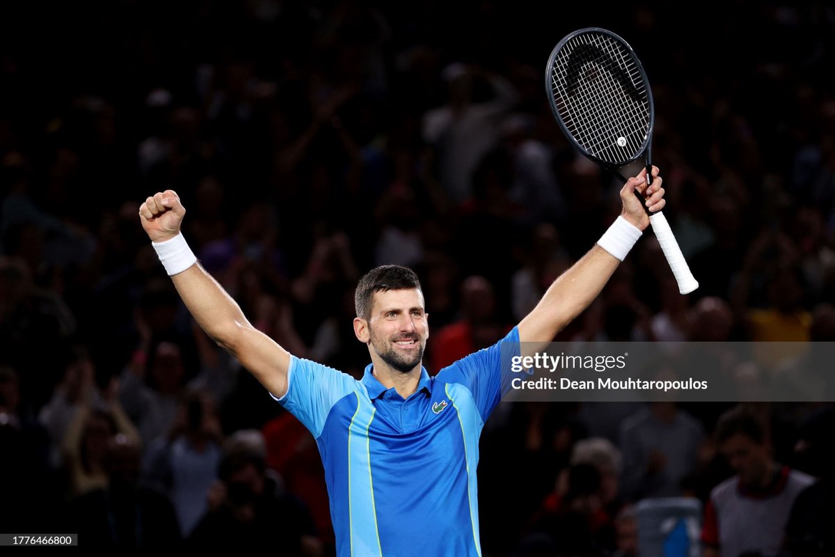 NovakFanClub's tweet image. Novak keeps breaking records:

7th @rolexparismasters 
40th Masters Title 
97th Title 

#idemo #novakdjokovic